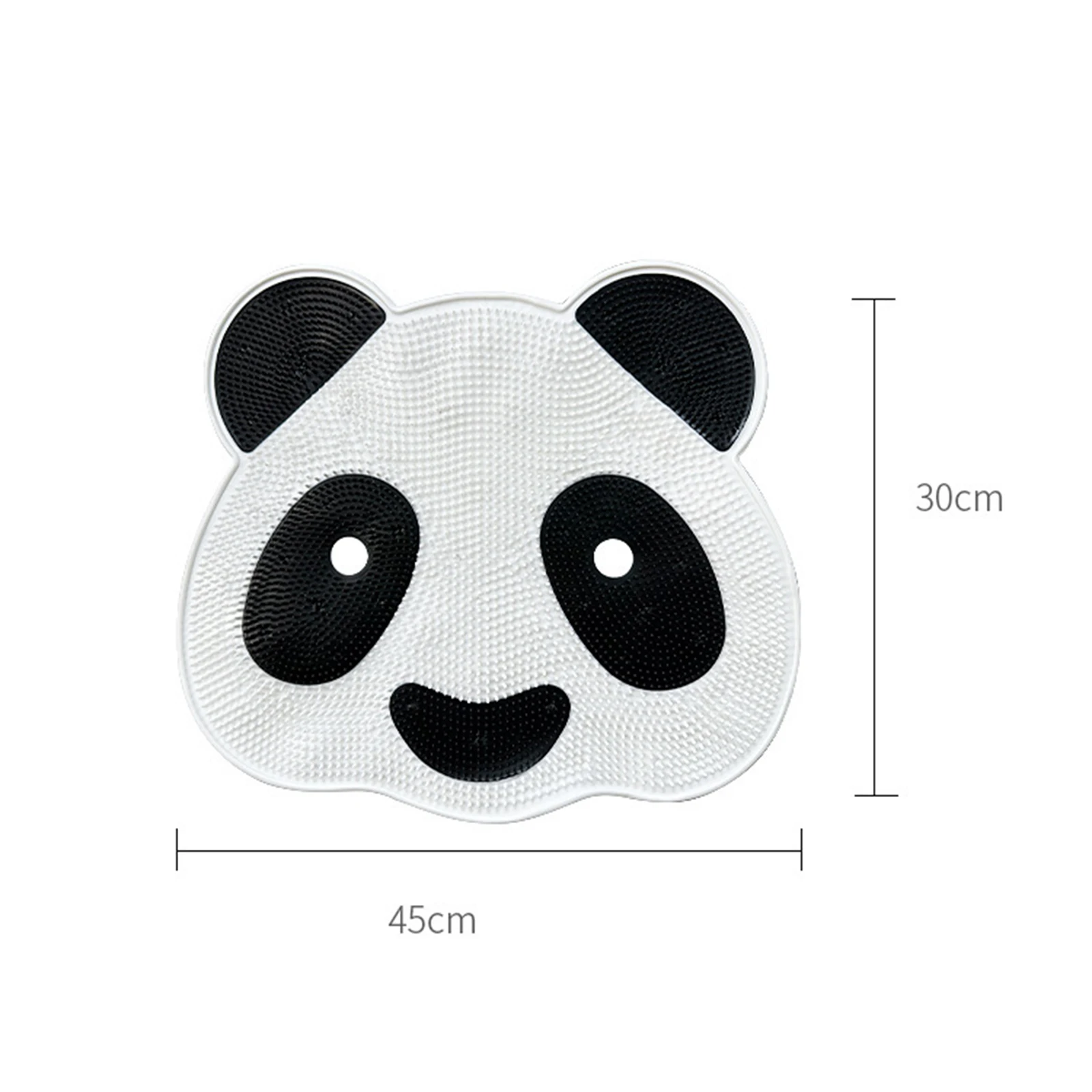 Back Scrubber for Shower with Suction Cups Sturdy Wall Mounted Back Scrubber Bath Massage Pad Nonslip Foot Cleaner Panda Shape