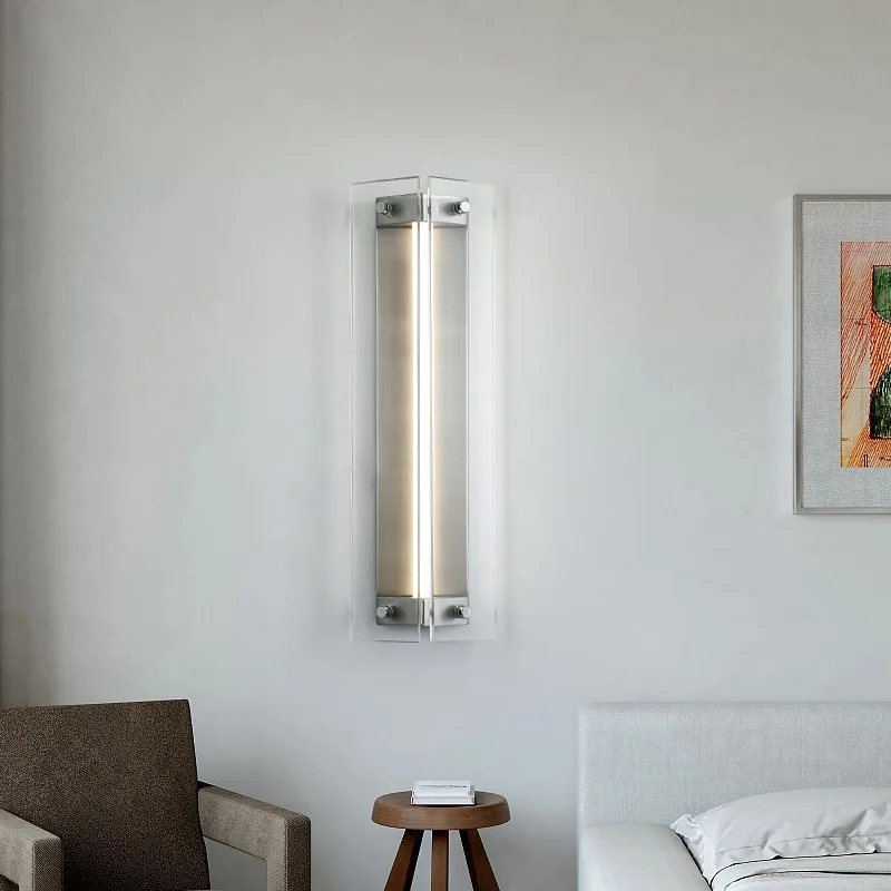 Glass wall lamp, bedroom corridor entrance LED lamp, wall mounted lamp