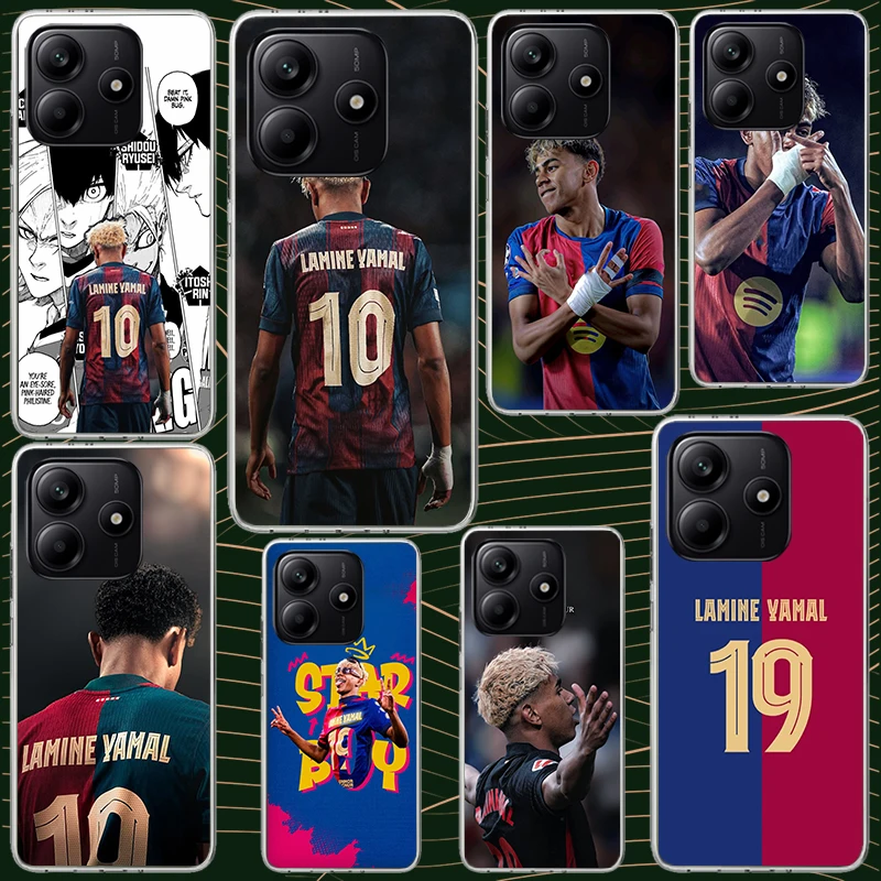 L-Lamine Y-Yamal 19 Case for Xiaomi Redmi Note 14 13 12 11 Pro Plus Phone  Cover 14S 12S 11S 11E 11T 10S 10 9S 9 Silicone Funda - AliExpress 202192403