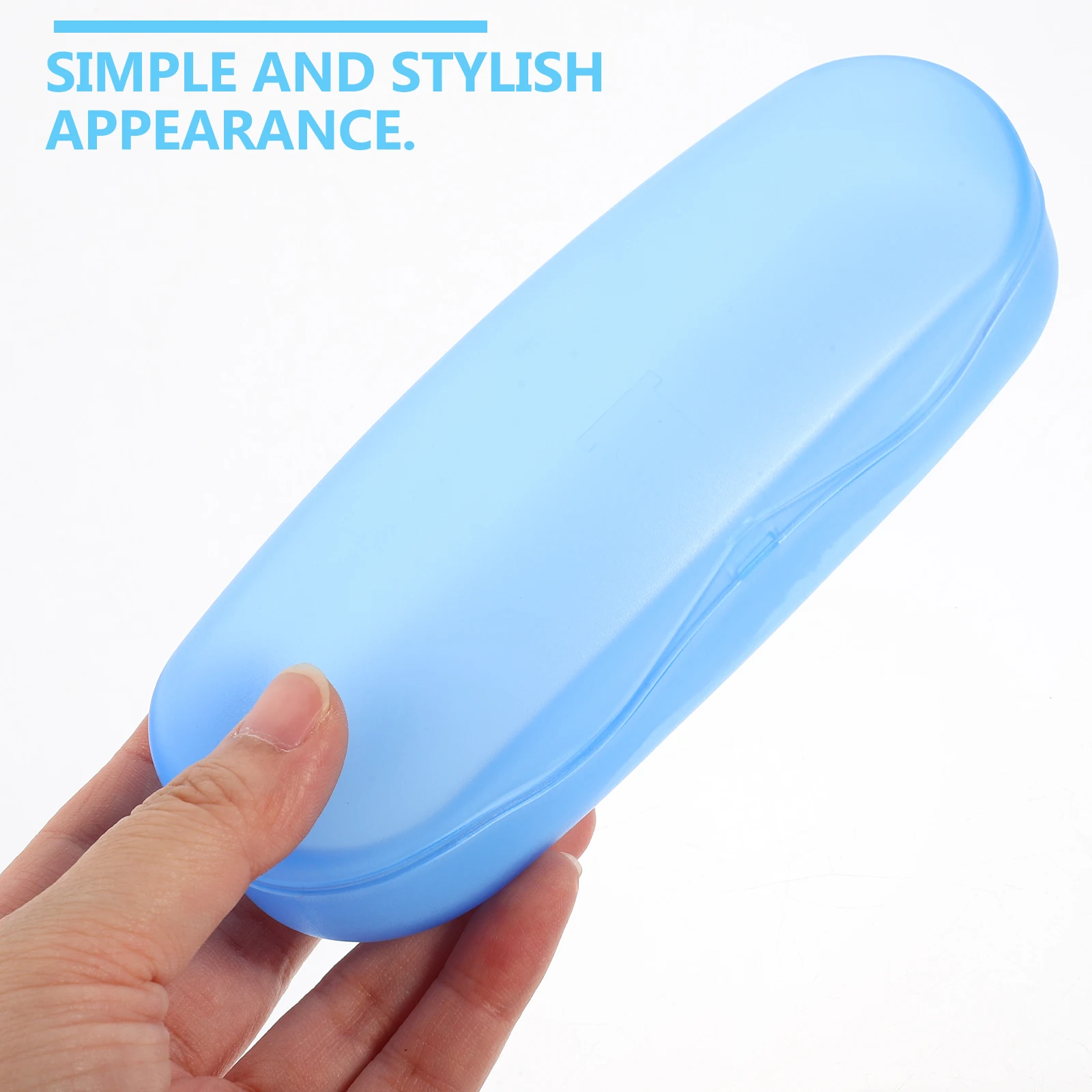 

5pcs Glasses Case Plastic Clear Eyeglasses Sunglasses Box Organizer Portable Durable Lightweight Travel Storage Protector