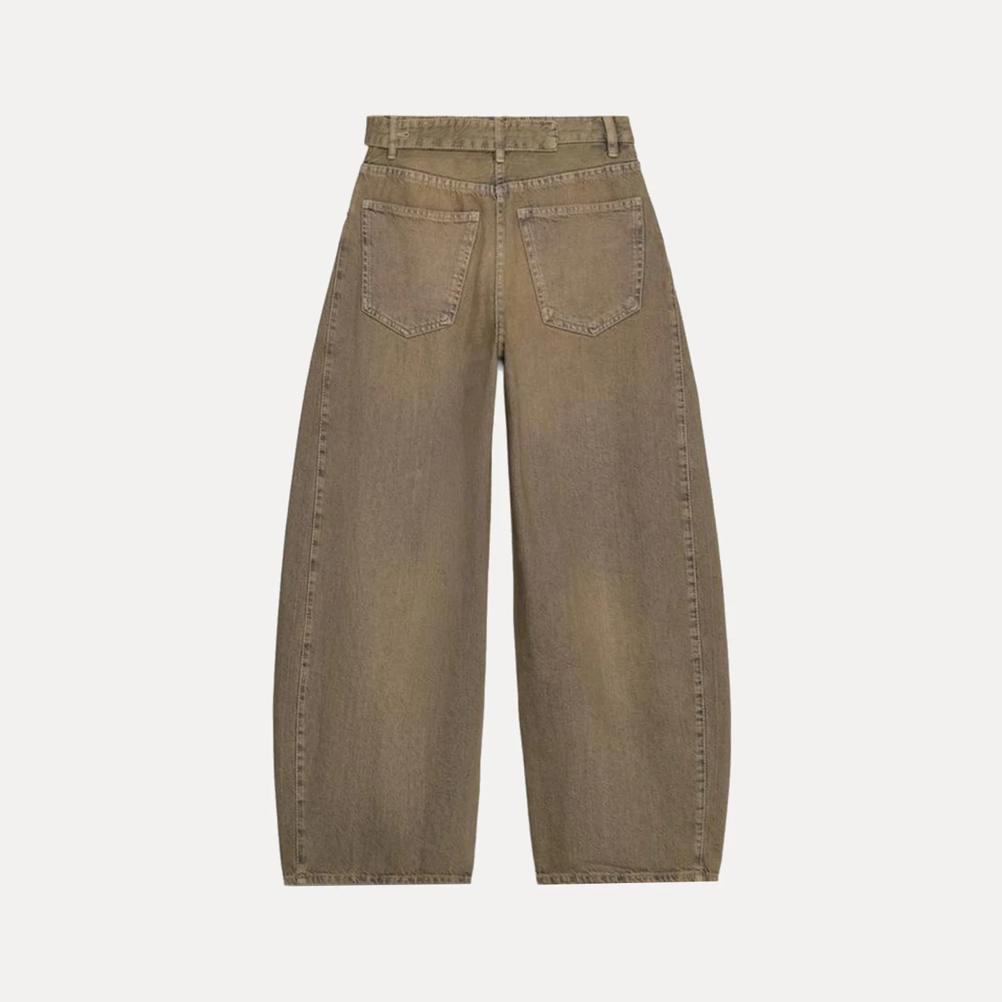 Z Women's Faion Low Waist Loose Tubular Jeans Personali Sle Autumn Collection Stand Fit l Waist Button Cl...