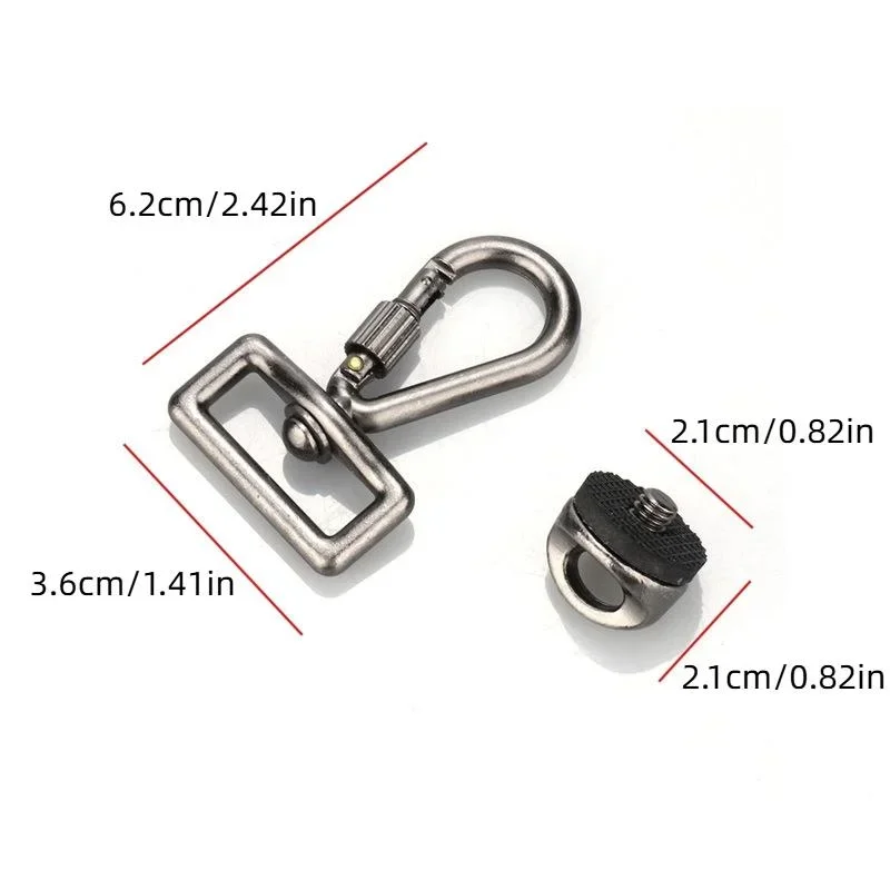 1/2Pcs SLR Camera 1/4" Screw Connecting Adapter Quick Install/Release Wrist Strap Sling Connection Adapter Neck Strap Screw