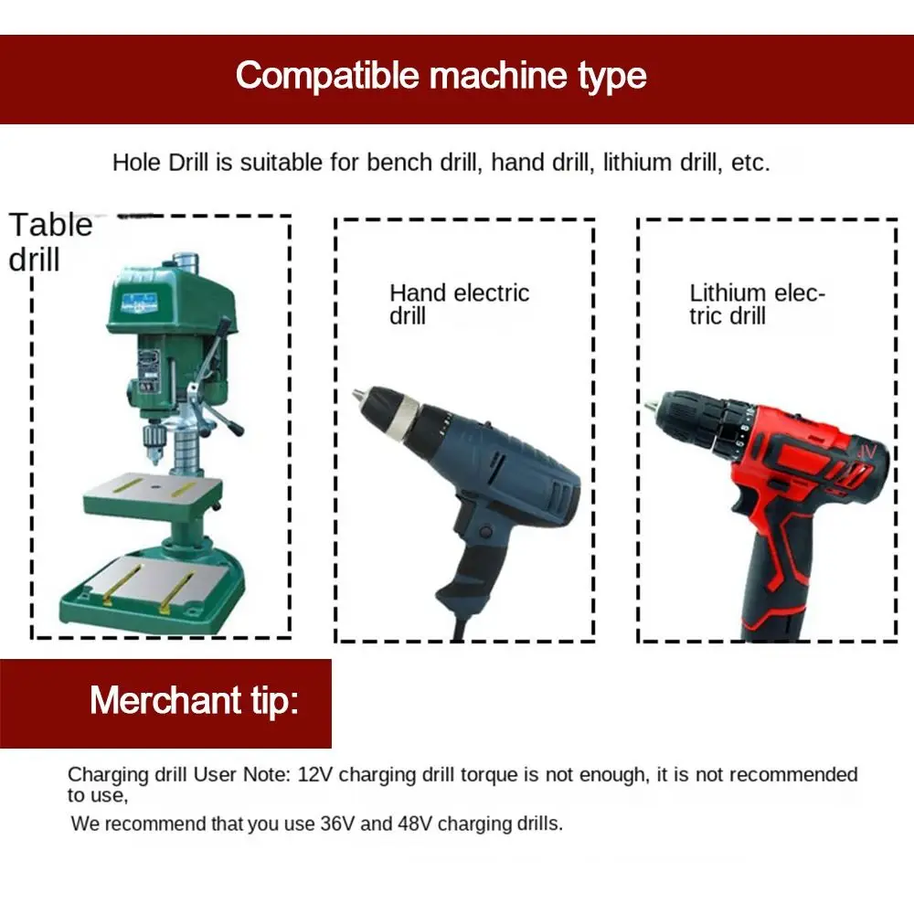 1PC Multifunctional Drilling Tools Wood Metal Hole Cutter Hex Shank Countersink Drill Bit Woodworking Drill Bit