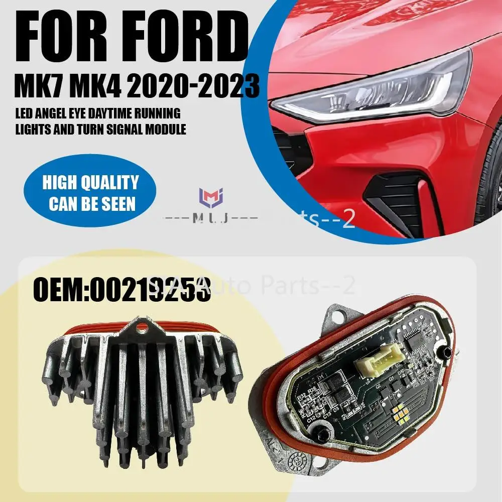 

Модуль DRL H1BZ-14B284-B для Ford MK7 MK4 2020-2023, светодиодный источник света «ангельские глазки», белый/желтый, 00219253