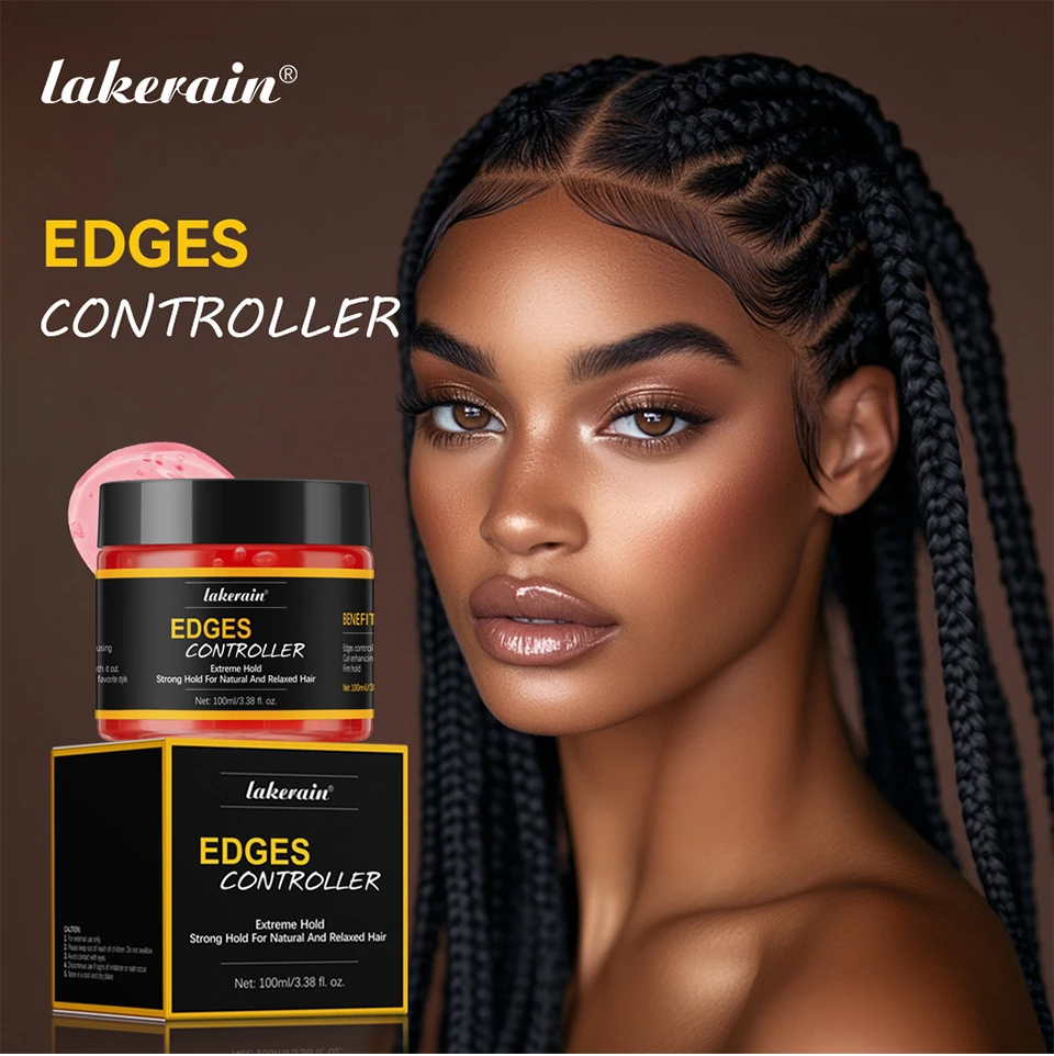 Solid Hair Pomade Edge Control Cream Long Lasting Hairstyle Styling Gel Tame Broken Hair Sideburns Fixing Jelly