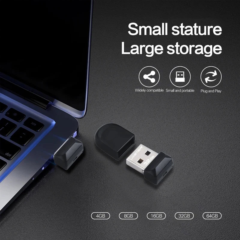 NOWY Super Mini Pendrive USB 128M/256M/1G/2G Wodoodporny USB2.0 Dysk Flash 128GB Praktyczna Pojemność Pendrive Darmowy Brelok 64GB — zdjęcie produktu 6