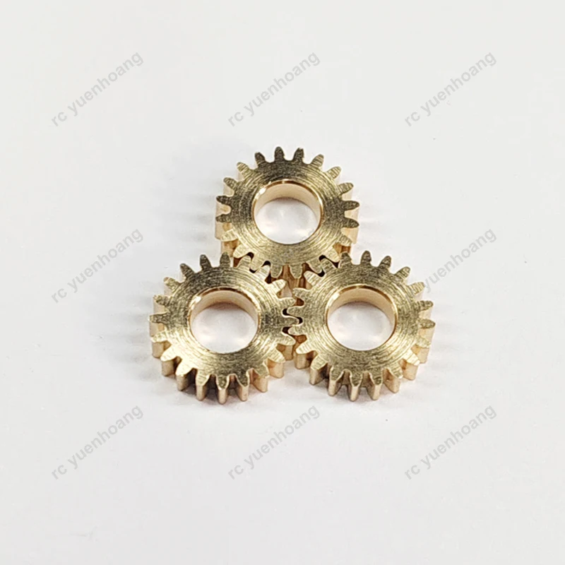 20PCS Spur Gear 20T 0.5M Pinion Shaft Hole 5mm Thickness 3mm Miniature Brass Motor Gears for DIY Model Transmission Parts