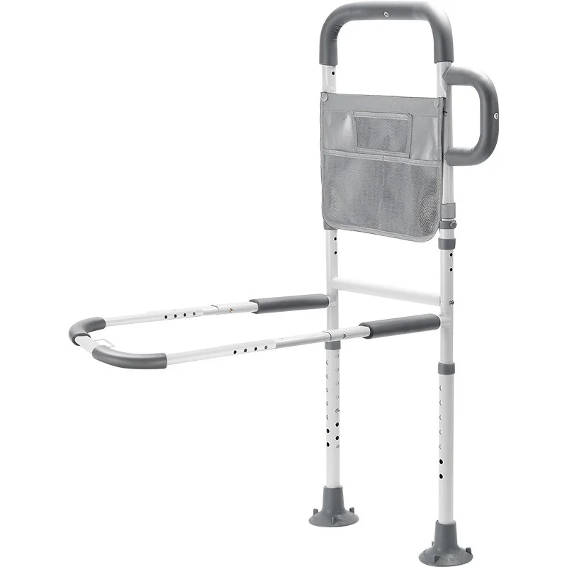 

Bedside Safety Rail & Wake-Up Assist Handle, Universal Stainless Steel Bed Armrest, Anti-Fall Support Rail for Elderly Care