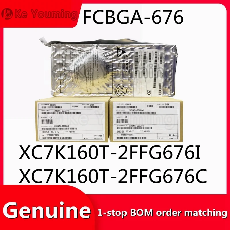 

1PCS XC7K160T-2FFG676I XC7K160T-2FFG676C FCBGA-676 Field programmable gate array electronic components distribution package