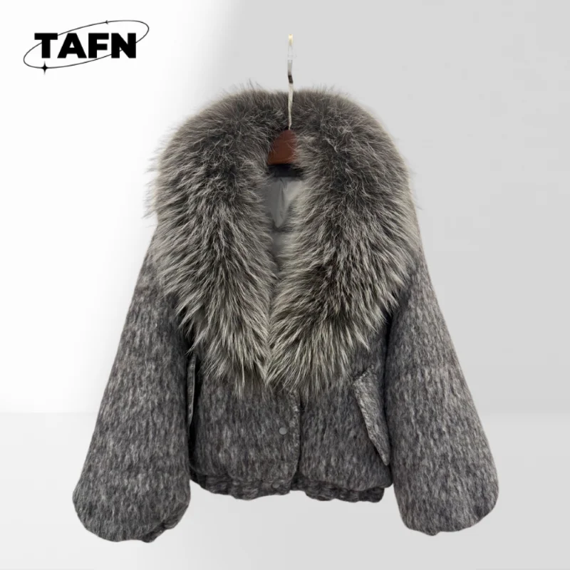 

Мягкие и стильные шерстяные куртки для женщин, идеально подходят для зимы. Модные шубы из искусственного меха, стильные и теплые зимние куртки AK1203.