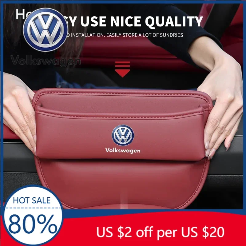 

Органайзер для зазора автомобильного сиденья Volkswagen, многофункциональный карман-ящик для хранения, аксессуары для интерьера автомобиля Volkswagen Polo Golf 3 4 5