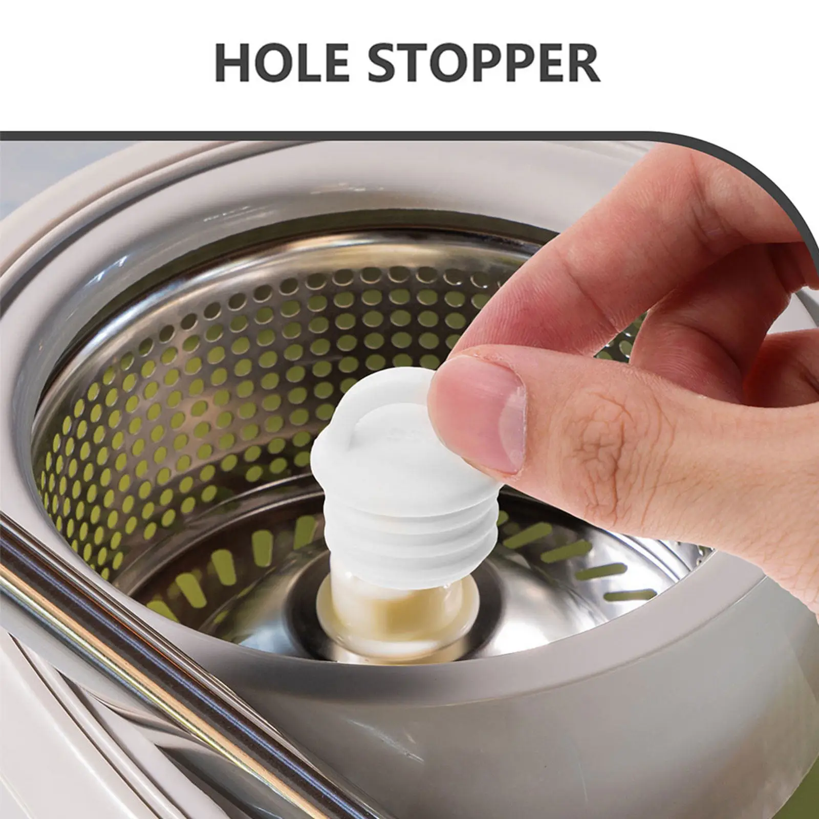 6Pcs Mop Bucket Plug Replacement Leakproof Rubber Drain Stopper Seal for Water Tub Cleaning Bucket Bathtub Drain Stopper view 4