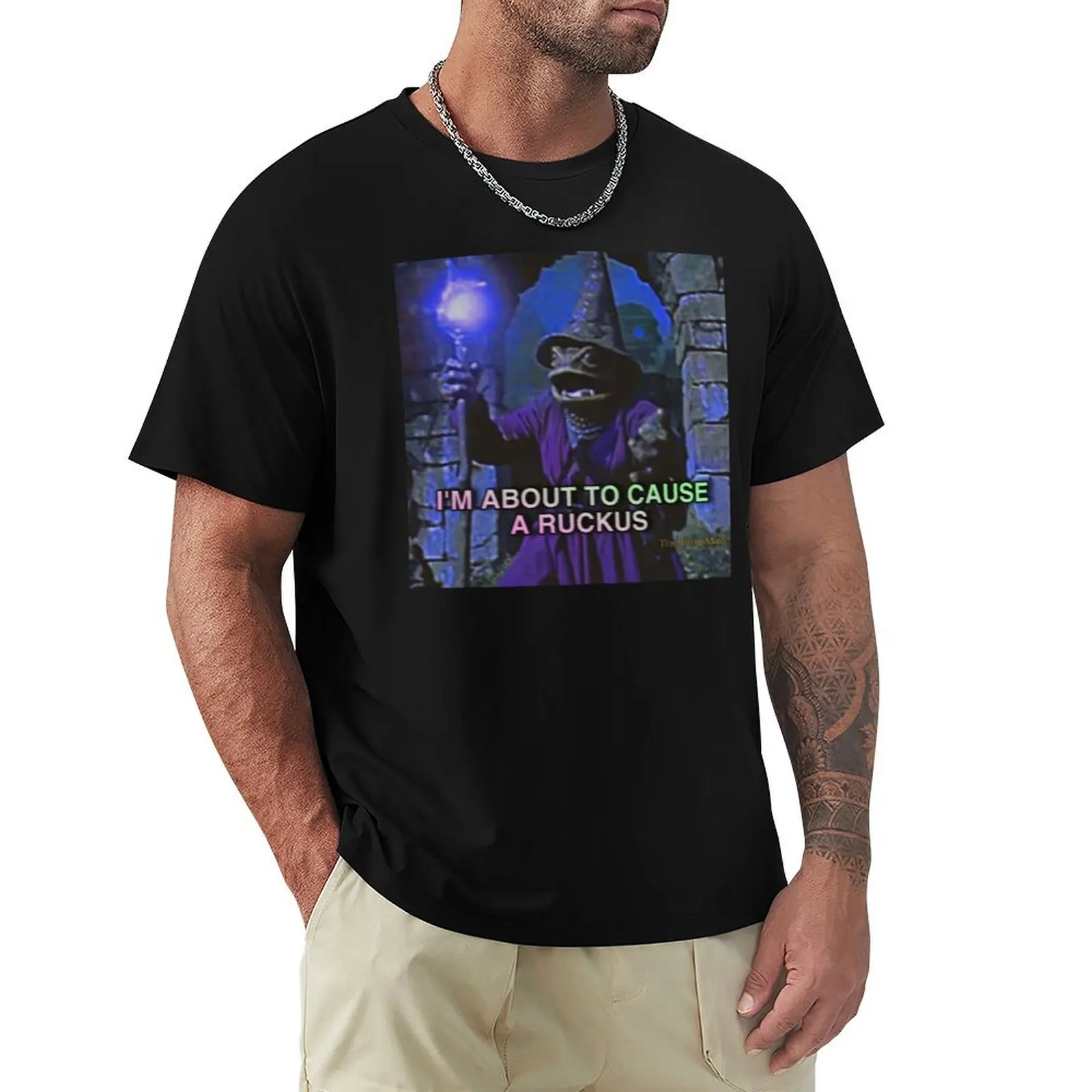 I'M ABOUT TO CAUSE A RUCKUS T-Shirt Sport Basic Moisture Wicking Tee