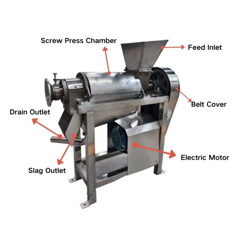 

Commercial Screw Coconut Pineapple Juice Extractor Industrial Carrot Mango Juice Making Machine