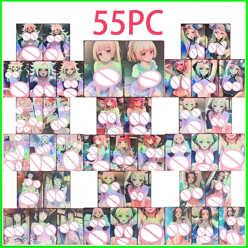 

Wife Card Collectible Card Boy Games Toys Tabletop Games Birthday Present DIY Anime Nami Tsuyuri Kanao Premium Flash Card 55PC