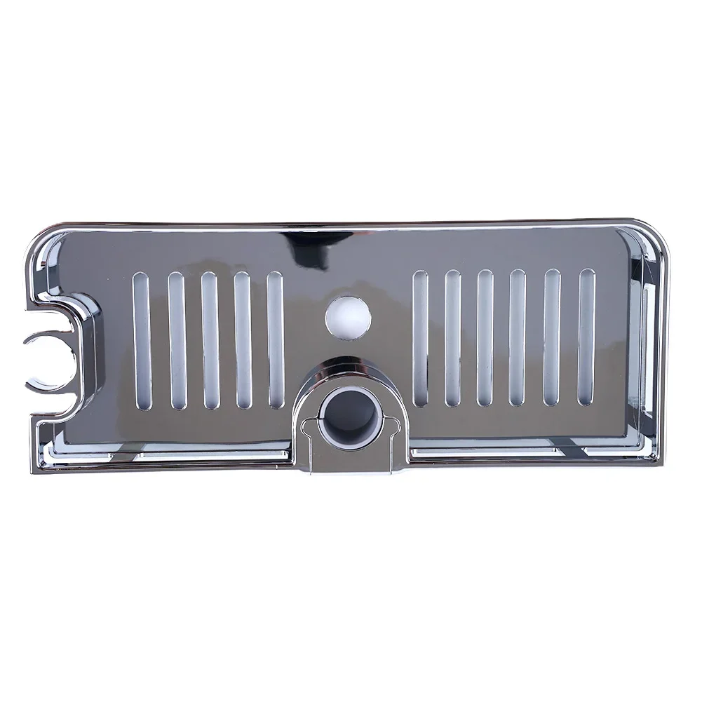 Ventilated Bathroom Hanging Shower Basket Organizer Tray Rack for Water Drainage Fits Shower Poles with 24mm 25mm Diameter