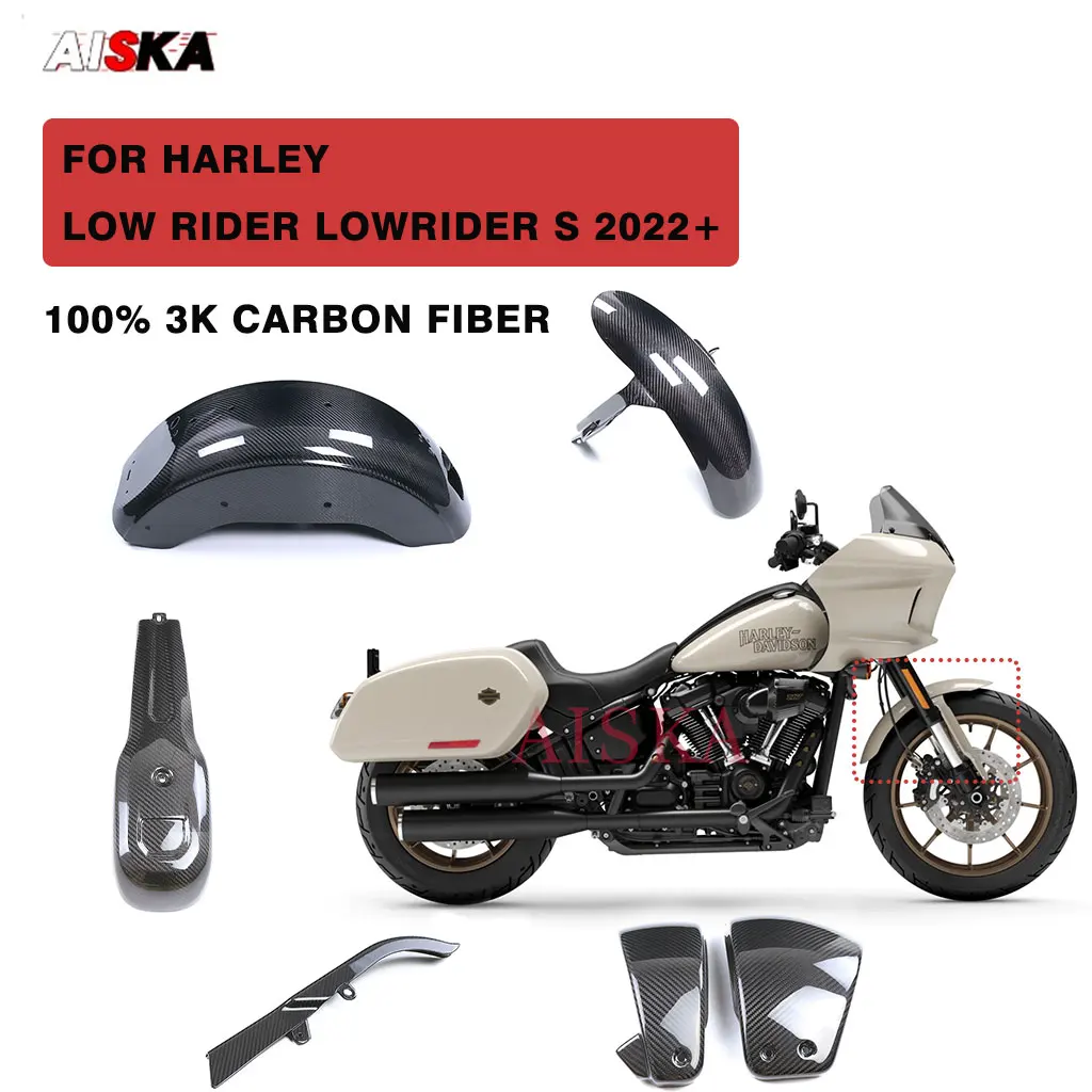 

For Harley Low Rider Lowrider S ST 2022 2023 2024 2025 Motorcycle Accessories Carbon Fiber Tank Cover Fender Side Panel Fairing