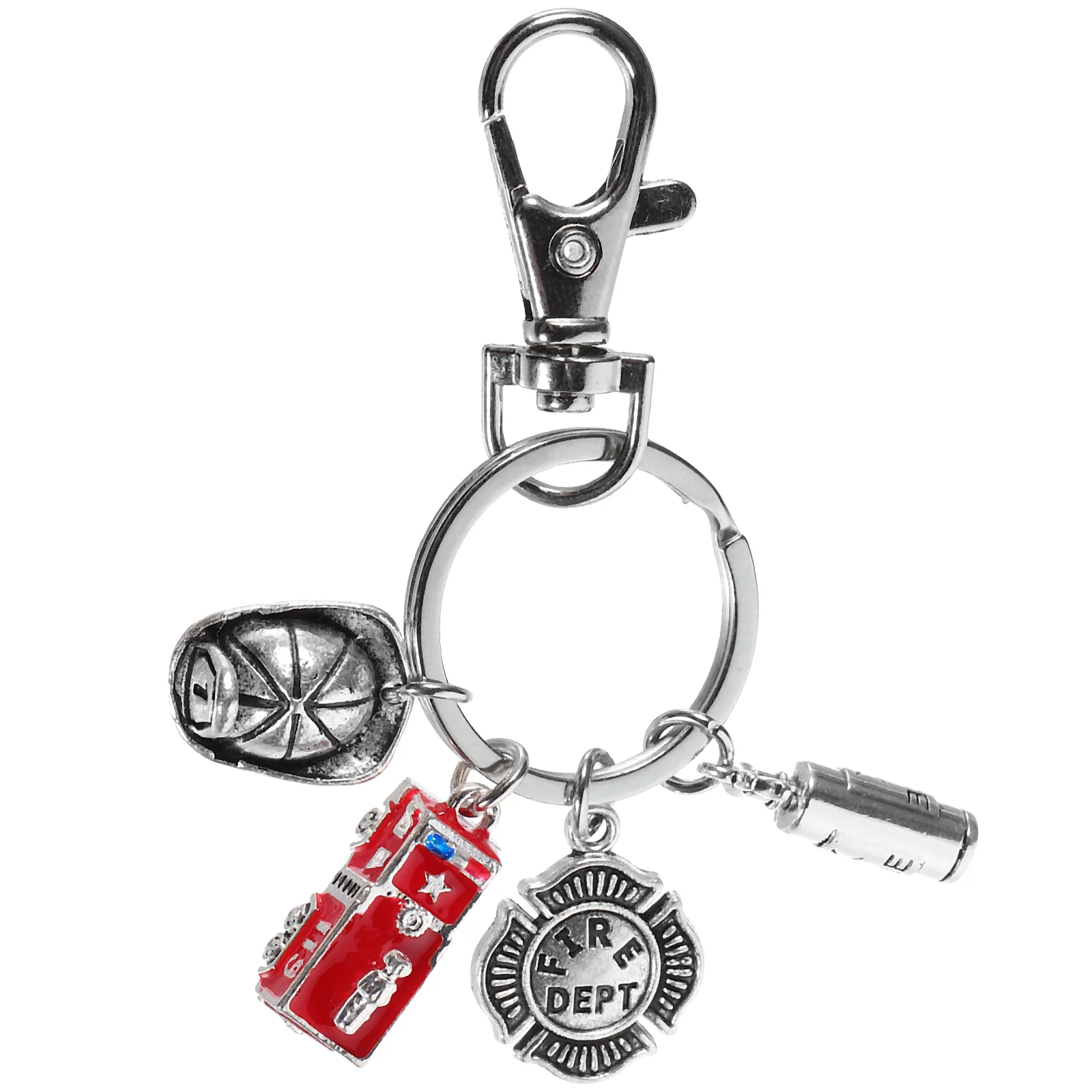 Firefighter Safety Equipment Bulk Key Chains Keychain for Boyfriend Women Wallet Hard Hat Fireman Gifts Backpack