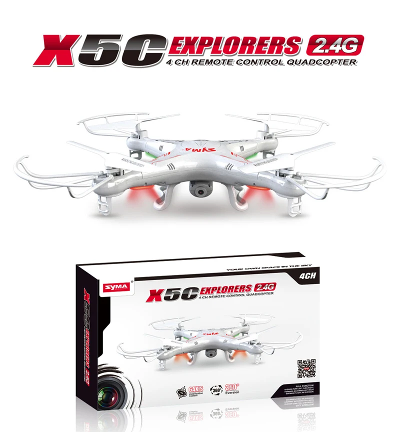 

Drone 4k Profesional Syma X5C 2.4GHz RC Explorers Quad Quadcopter Drone With Camera or Syma X5 rc Helicopter Dron Fast Ship