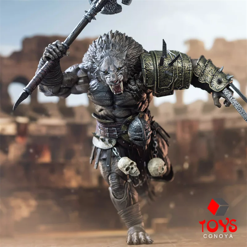 【2024 Q4】XesRay Black Machairodus Gladiator Action Figure 9'' Animal Figurine Model Full Set Collectible Toy