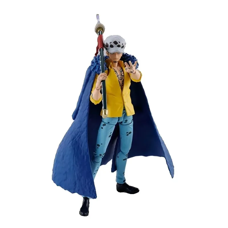 Bandai Original figura de Anime de una pieza SHF Trafalgar D. Figuras de acción de la Ley del agua juguetes para niños regalo adornos de modelos coleccionables