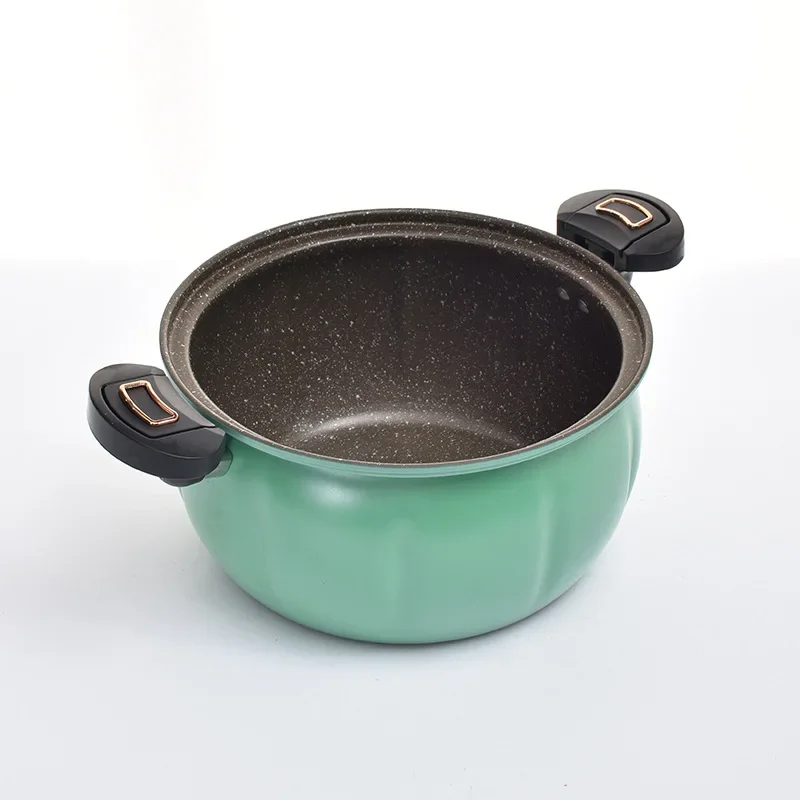 Home Kitchen Pumpkin Shape Micro Pressure Cooker,8 L Non-Stick Multi-Functional Stewing and Boiling Soup Pot