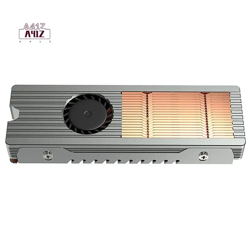 

A41Z-M.2 NVME SSD Heatsink Cooler Built In High Speed Fan Hard Drive Radiator 2280 SSD Heat Sink Active Cooling Thermal
