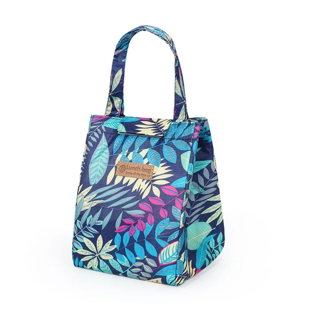 

Food Storage Bag Insulated Thermal Lunch Bag Foil Lining Large Capacity Picnic Bag Printed Waterproof Handbag Outddor