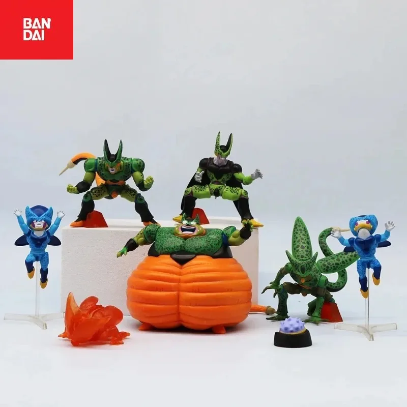 

7pcs Set Dragon Ball Z Cell Anime Figure Cell Action Model Toys Figures Collection Children Adult Gifts Bandai Desktop Ornaments