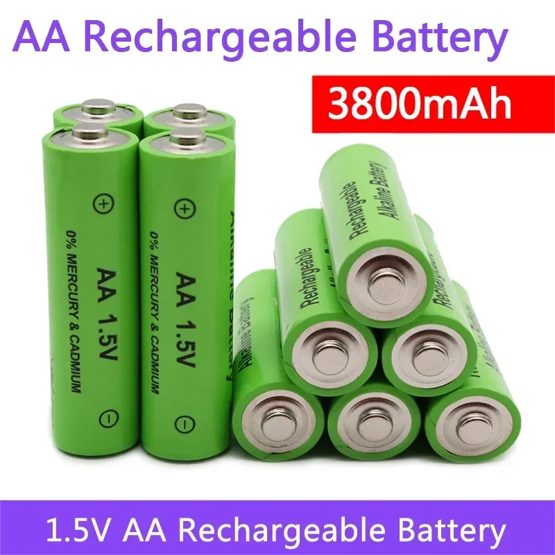 

AA 3800mAh 1.5V battery Rechargeable battery AA 3800mAh 1.5V Rechargeable Battery for toy Remote control free shipping