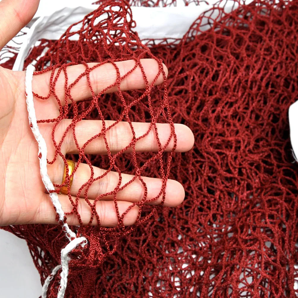 

Badminton Net Foldable Portable Sports Nets Tennis Wear Resist Bright Color Small Mesh Suitable Indoor Outdoor Use