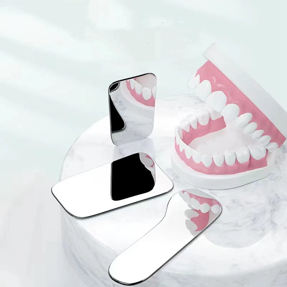 1PC Dental ortodontyczne lustro fotografia dwustronne lustra materiał stomatologiczny reflektor wewnątrzustny