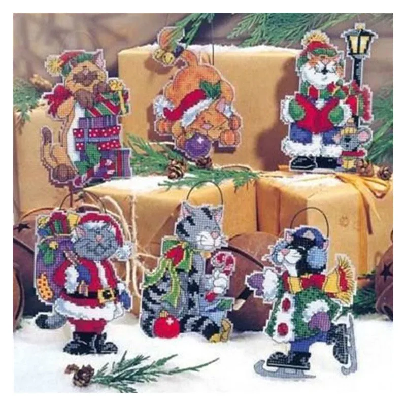 GUA023 Kit Christmas Chorus Ornament Festival Ornament Christmas Tree Decorations Cross Stitch Kits Cross-stitch Embroidery Set