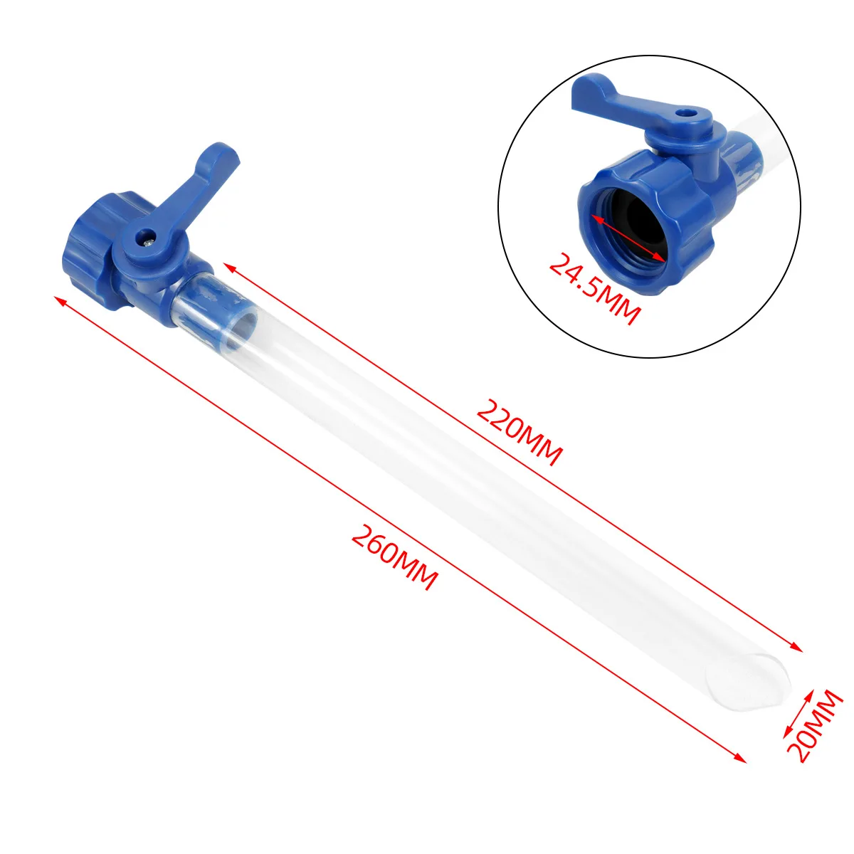 RV Water Tank Filler Helps Fill Your Water Tank Feature With Shutoff Valve 5/8