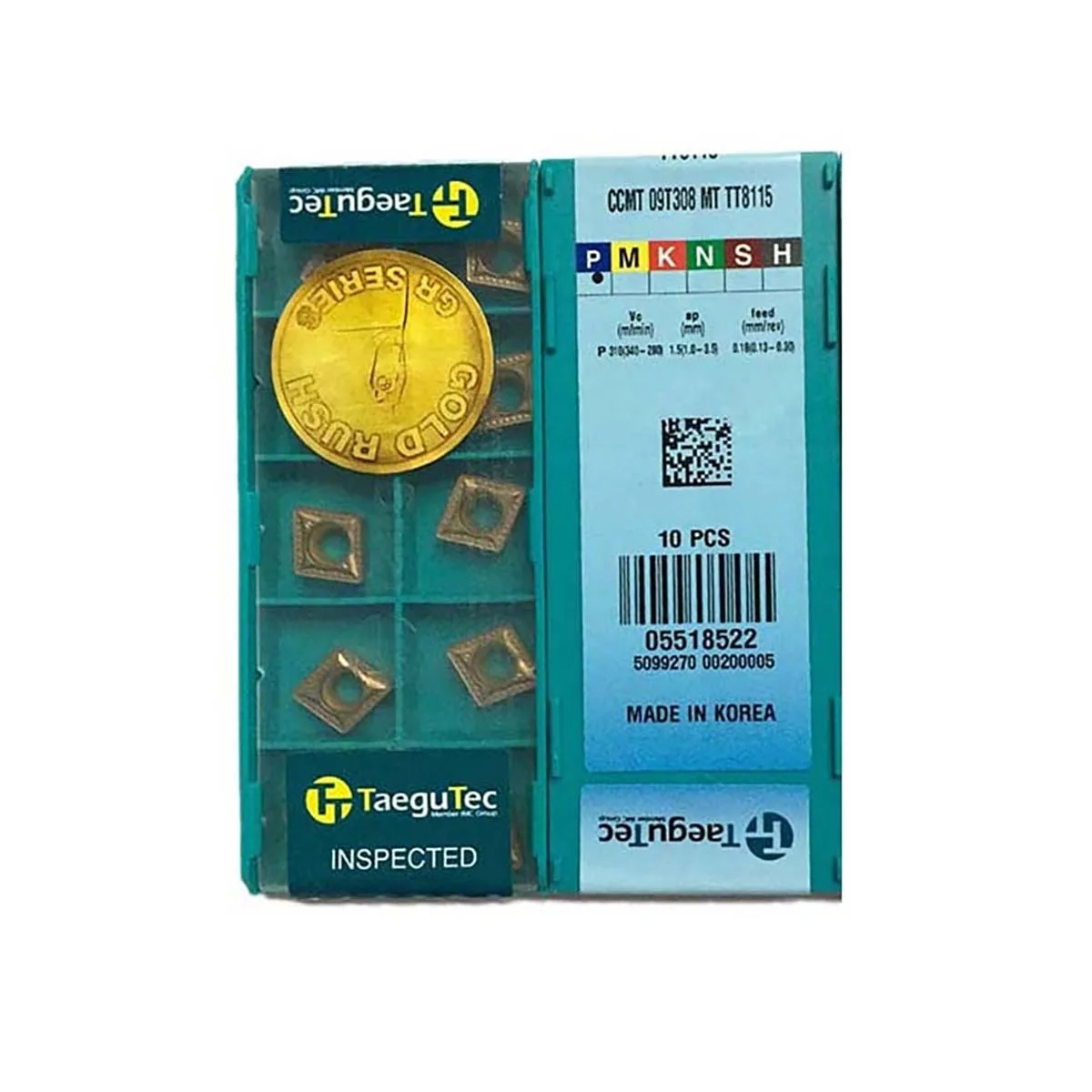 TaeguTec 100% Nguyên Bản CCMT CCMT09 CCMT09T308 PC TT9080 CCMT09T302 FA CT3000 Trung Carbide Biến Dạng