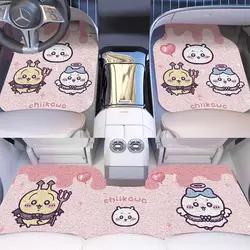 Chiikawa Car Floor Mat Carpet Non-Slip, Stain-Resistant and Scratch-Resistant Hachiware Cartoon Animation Car Accessories Gift