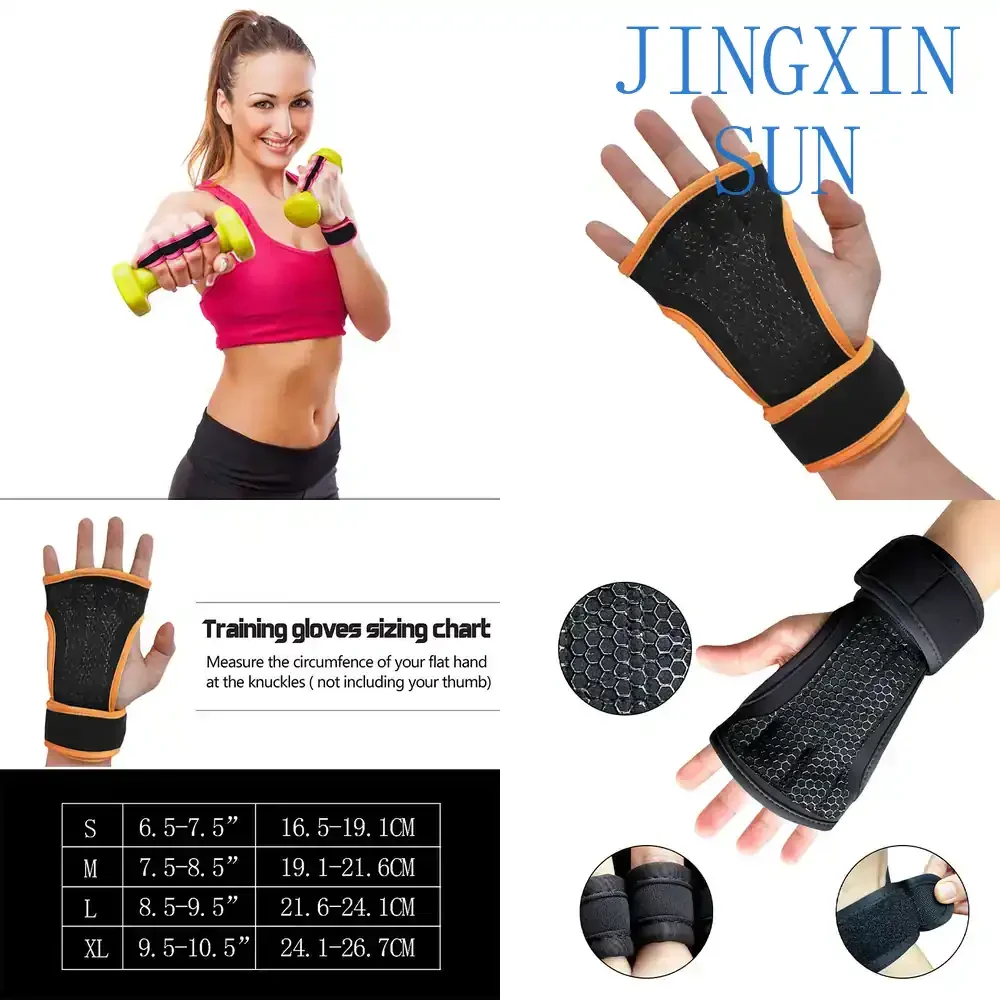 Fitness Gloves for Gym Palm Guards Weightlifting Exercise Extended Wrist Straps Anti-Slip Training Ski Wrist Guards Workout