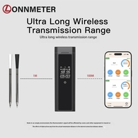 Dual-Probe Thermometer with Bluetooth App Control LCD Temperature Digital Display IP67 Waterproof Oven Meat Cooking Grilling