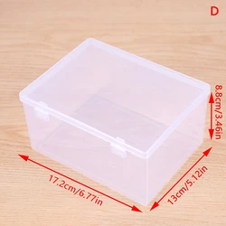 Mini caja de almacenamiento con tapa transparente, caja de plástico pequeña para piezas, herramientas, estuche de exhibición de Joyas, contenedor de cuentas