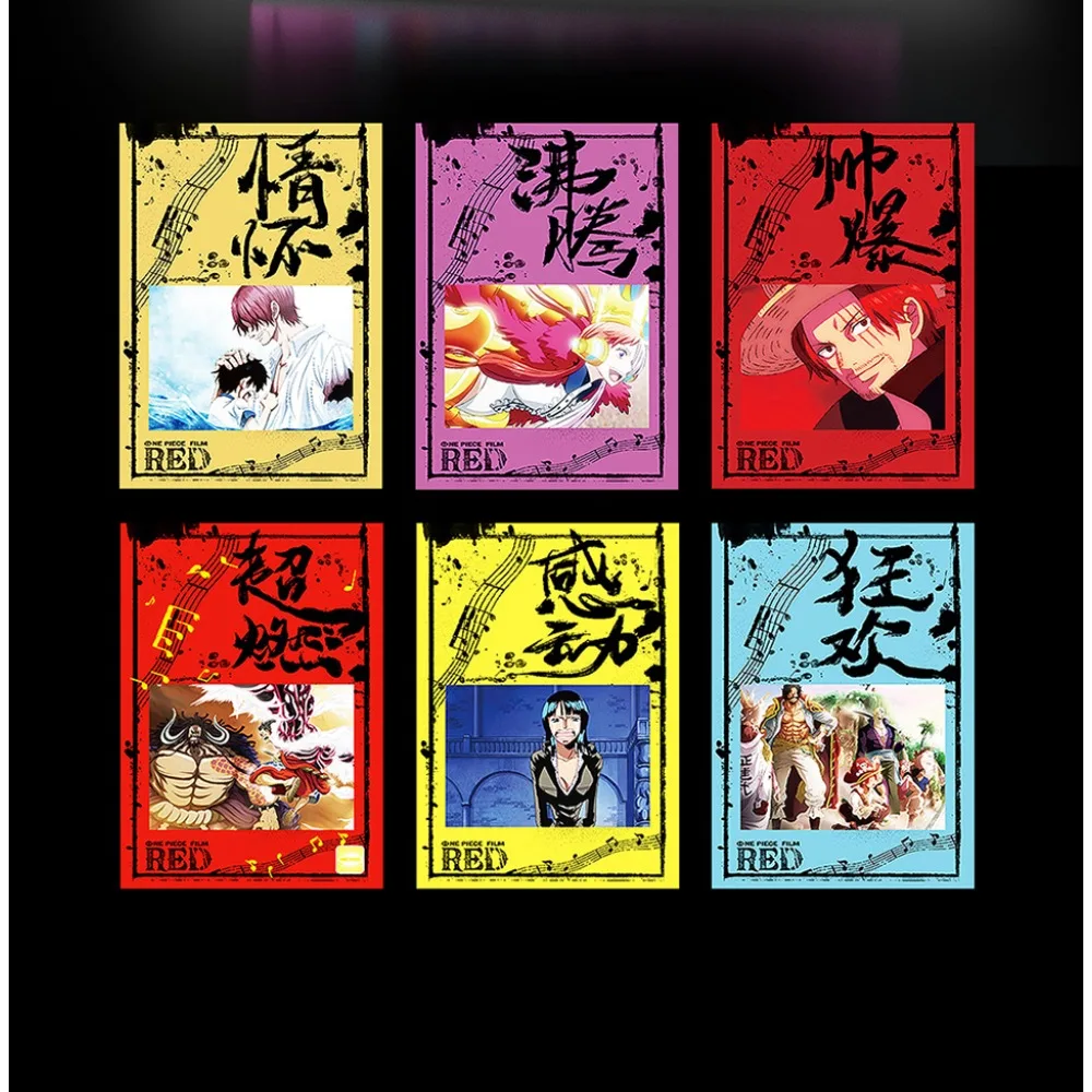 Popular Anime IP One Piece Collection Cards Unique Style Design Character Q-version Cartoon Cute Peripheral Cards Birthday Gifts