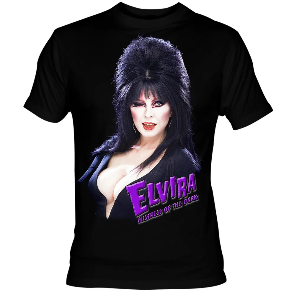 Elvira Mistress of the Dark T-shirt Streetwear Trendy Cotton Oversized Unisex Fashion Vintage Hip Hop Print T-shirts hot product