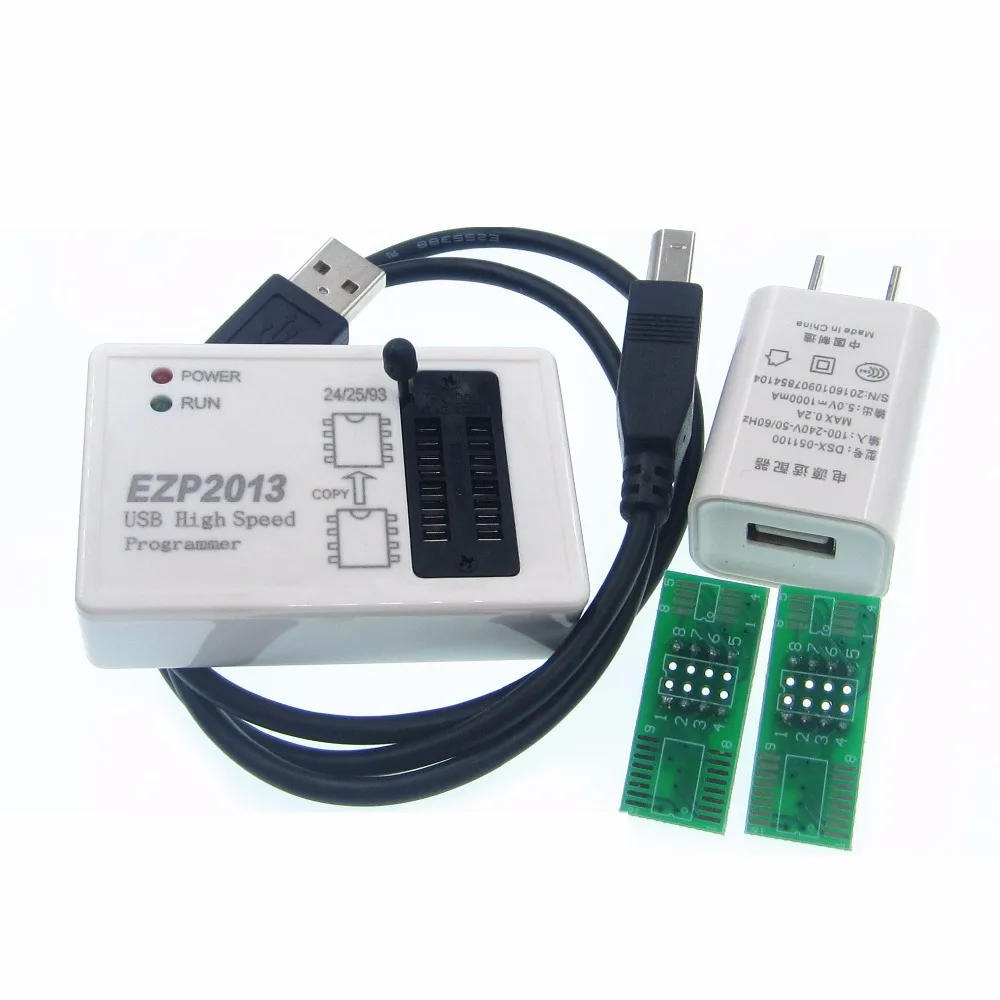 1SET EZP2013 newest (EZP20 10 Upgrade ) high-speed USB Programmer adapter support 24/25/26/93 EEPROM support W7 W8