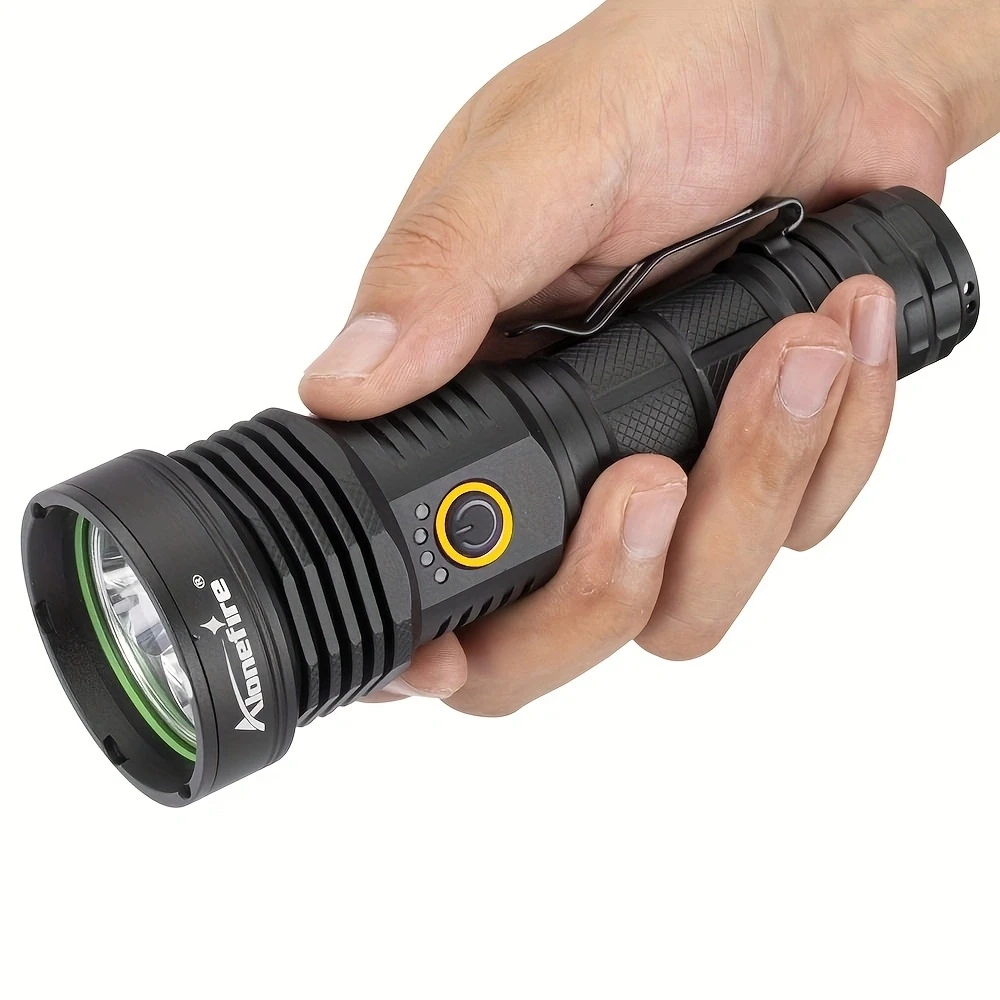 60W 3x SST40 Powerful Super Bright LED Flashlight USB Rechargeabl Outdoor Hiking Travel Camping Hunting Fishing High Power Torch