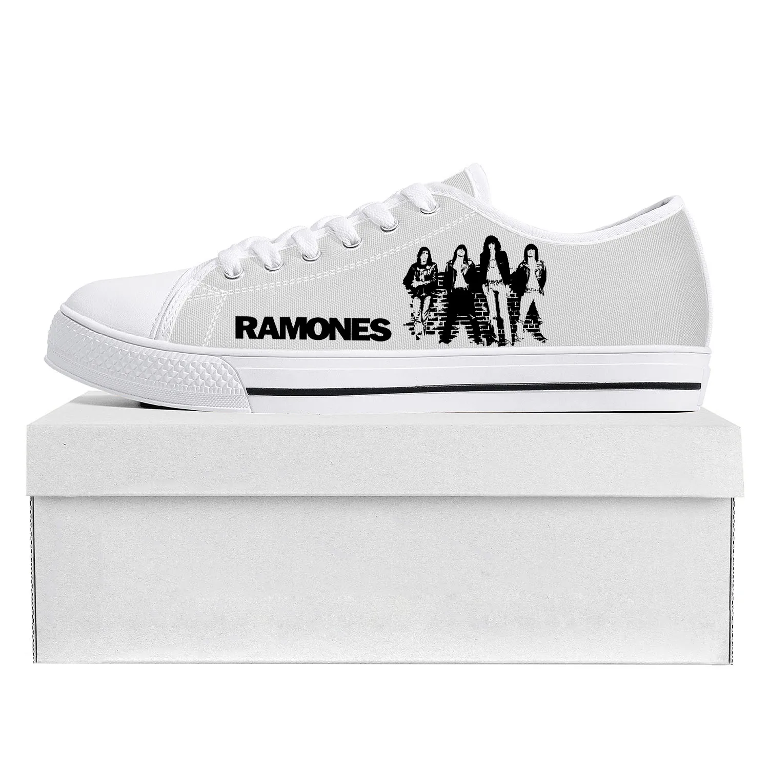 Ramone Eagle Punk Rock Band Fashion Low Top High Quality Sneakers Mens Womens Teenager Canvas Sneaker Couple Shoes Custom Shoe