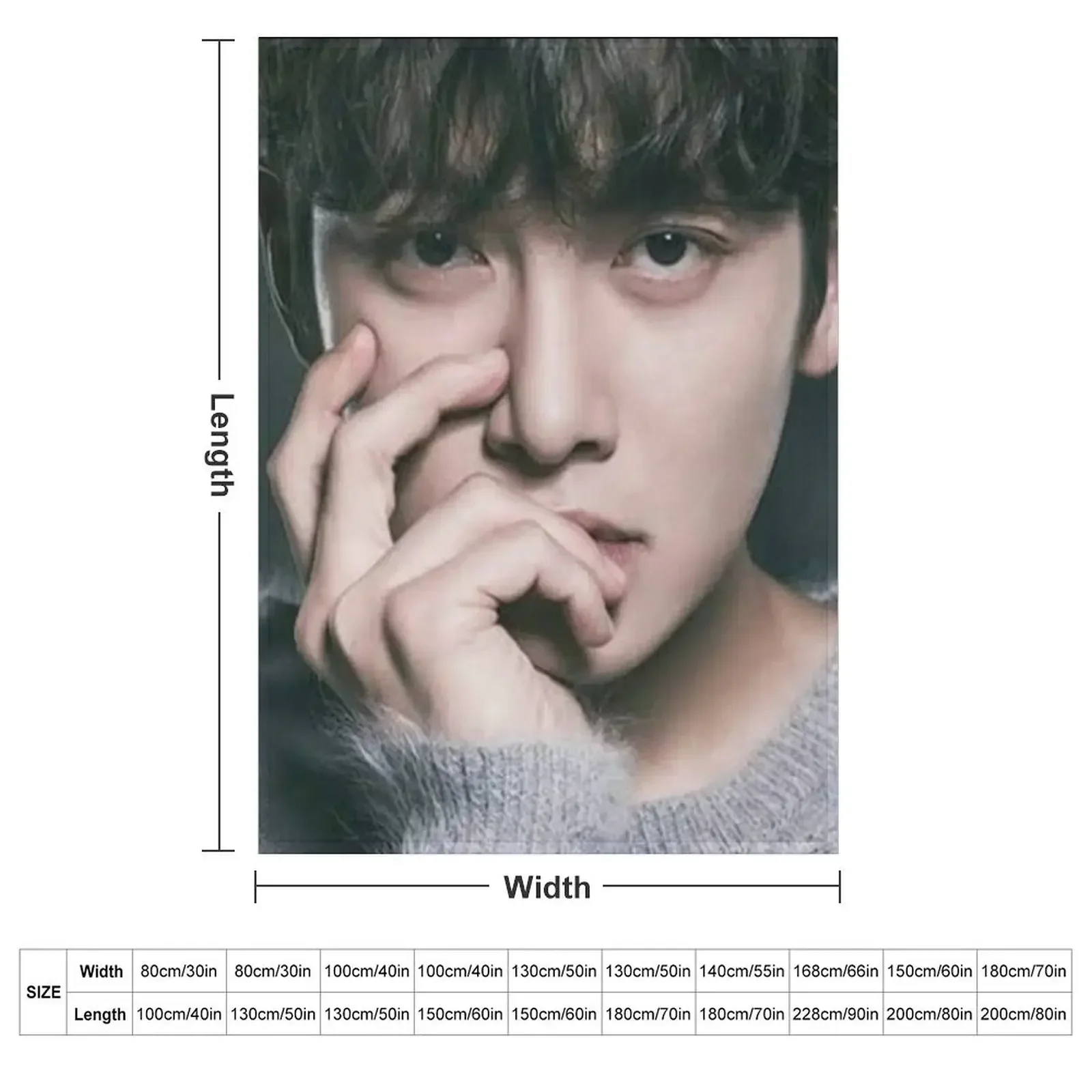 Ji Chang Wook Throw Blanket Large Decoratives christmas gifts blankets ands Blankets