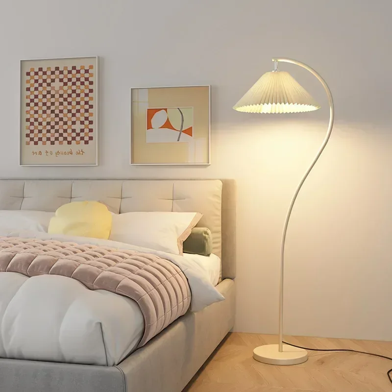 Imagem -05 - Nordic Moderno Conduziu a Luz de Assoalho para Sala Estar Quarto Decoração Casa Luz pé Macio Branco Interior Lâmpadas Chão