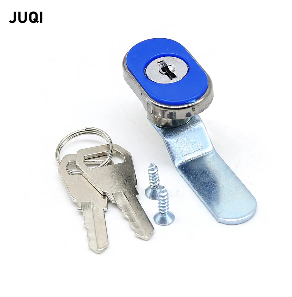 New Plastic Lock Furniture Hardware Office Desk Mailbox Cam Lock Rotate 270 degrees Tongue Lock with 2 Keys