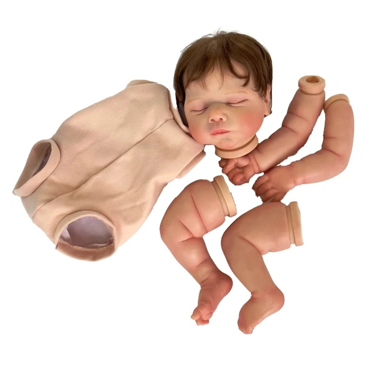 19'' DIY 인형 키트 시뮬레이션 Reborns 장난감 성인 어린이 그레이트 선물 조립 교육 인형 3D 그림 Reborns P31B