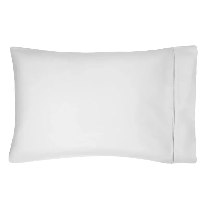 Style 300 Thread Count Weißer Kissenbezug mit weißem Saum, Standard/Queen, 2 Stück, Erwachsene/Jugendliche