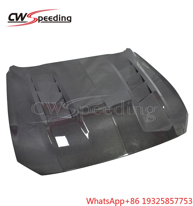 AC STYLE CARBON FIBER ENGINE COVER HOOD BONNET for 2018-2023  S550 GENERATION BODY KIT